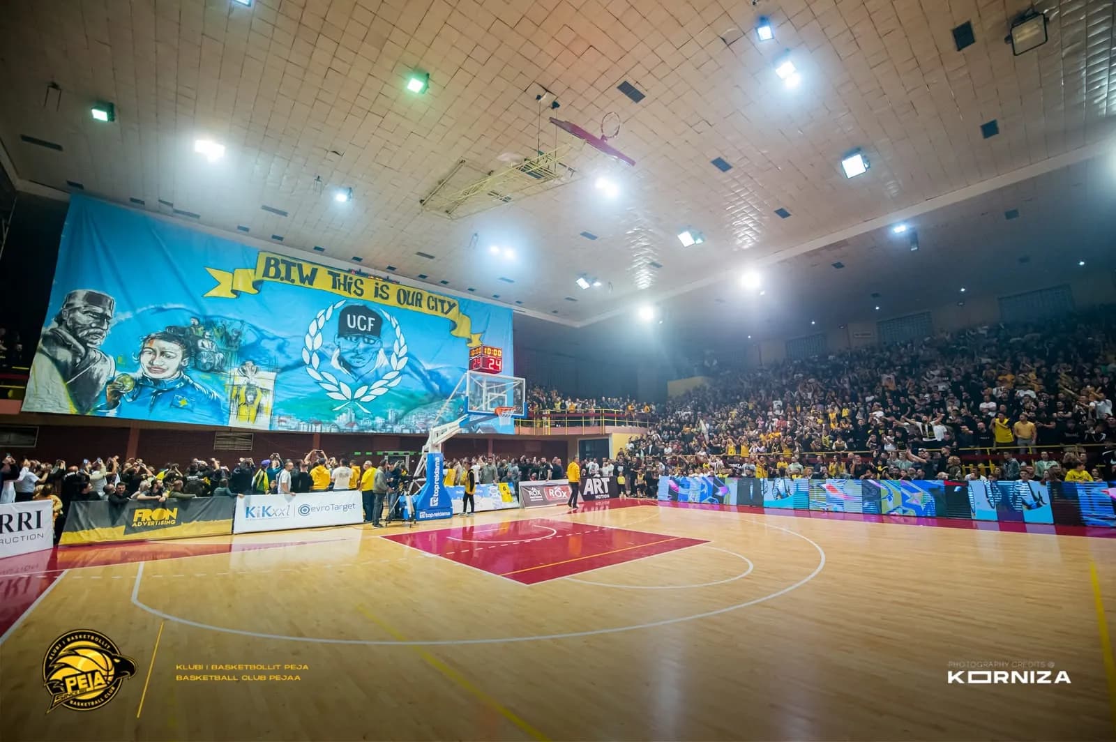Koreografi gjigante e tifozerisë në “Karagaç” — “This is our city”